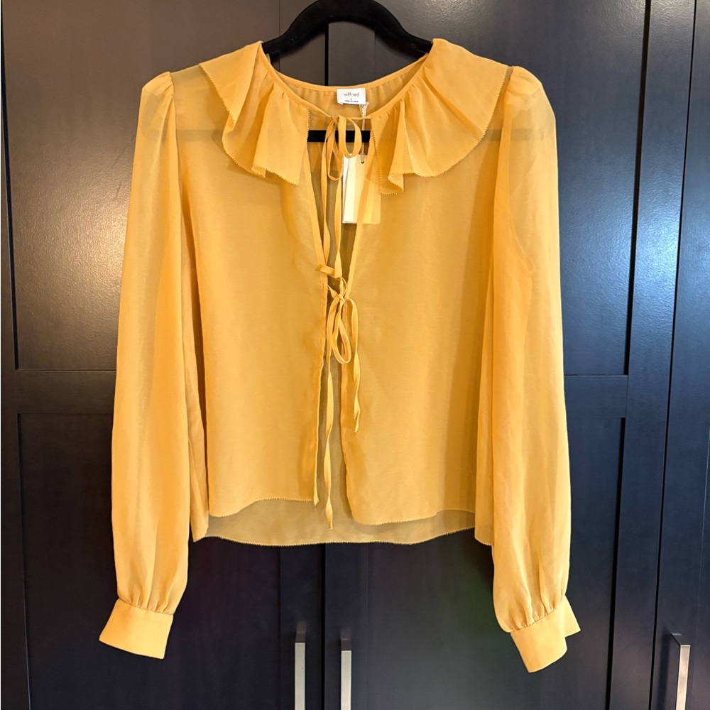 NWT Wilfred Long Sleeve Blouse Top